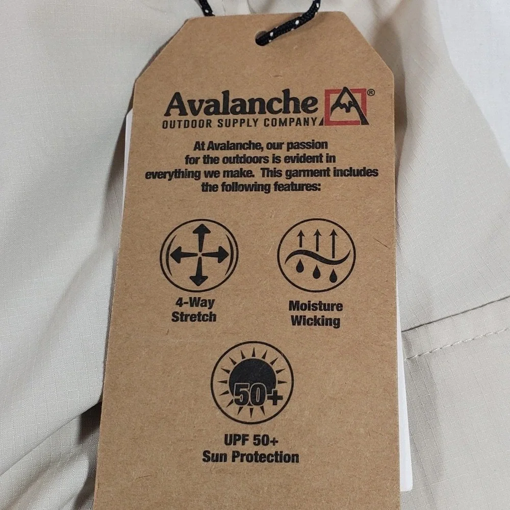 Avalanche Outdoor Supply Co Womens‎ Khaki Cargo Skort UPF 50+ Stretch Medium NEW